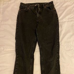 Zara High-Rise Straight-Leg Jeans